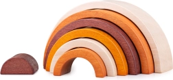 Arc-en-ciel empilable en bois naturel Bigjigs Baby