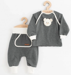 ensemble pour bébé jogging et sweat new baby sebastian gris 86