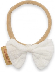 serre-tête pour bébés New Baby blanc en mousseline