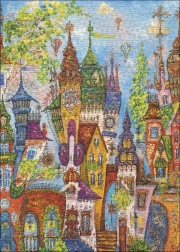 HEYE Puzzle Arcs rouges : Village enchanté 1000 pièces