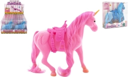 Licorne cheval en peluche avec selle 21 cm – 3 couleurs
