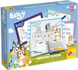 École de dessin BLUEY – kit créatif avec cahier et 4 ardoises effaçables