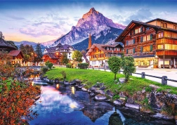 Puzzle 1000 pièces – ville alpine en Suisse PHOTO ODYSSEY TREFL