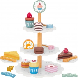Présentoir à desserts en bois à trois niveaux TOOKY TOY