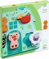 Puzzle en bois Mouki pour enfants par Djeco