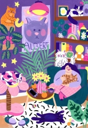 Puzzle Amatrice des chats 1000 pièces