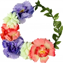 Couronne de Fleurs Colorées
