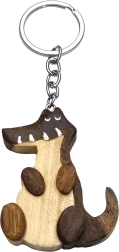 Porte-clés en bois Crocodile