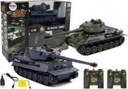 Ensemble de 2 chars RC 1:28 T-34 et TIGER 103