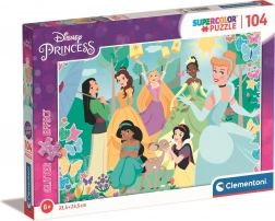 Clementoni puzzle scintillant Disney princesses au jardin 104 pièces