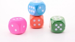 Dés de jeu en mousse moyens
