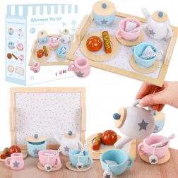 Set en bois pour thé et café avec friandises