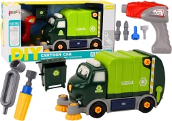 Camion de recyclage dessiné à monter DIY – vert