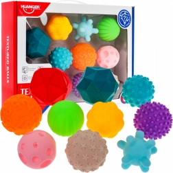 Lot de 10 balles sensorielles en caoutchouc pour enfants dès 6 mois et adultes – jouets antistress