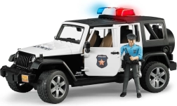 Bruder Jeep Wrangler Rubicon police avec figurine