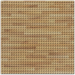 Plaque de construction design - bois 25,5 x 25,5 cm