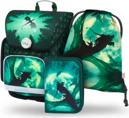 Ensemble scolaire BAAGL Ergo Drak : cartable, trousse, sac