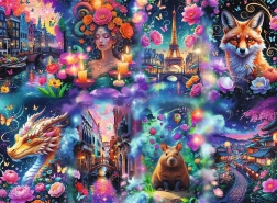 Puzzle Trefl Premium Plus Monde coloré 8000 pièces