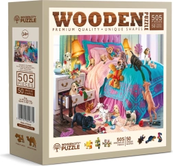 Puzzle en bois WOODEN CITY Chiots espiègles 505 pièces
