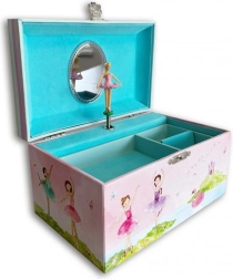 Boîte à bijoux musicale avec danseuse classique