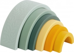 A Little Lovely Company arc-en-ciel Montessori à empiler – Vert