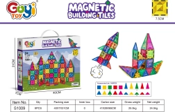 Kit de construction magnétique de 100 pièces