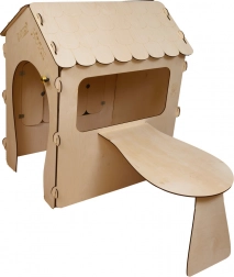 Maison pour enfants avec tableau et table LED 86 x 137 x 105 cm