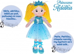 Poupée princesse Adélka 35 cm chantant en tchèque