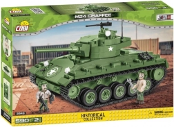 Cobi M24 Chaffee – maquette de char de la Seconde Guerre mondiale (590 pièces, 2 figurines)