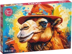 Puzzle CHERRY PAZZI – chameau avec chapeau, 500 pièces
