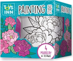 Tasse en céramique à colorier avec motif de pivoines