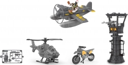 set militaire avec avion et tour 21 cm