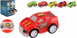 Boule surprise avec voiture en plastique 5 cm à rétrofriction