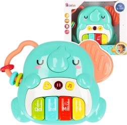 Jouet musical éléphant avec sons et mini clavier pour tout-petits