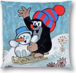 Coussin La Petite Taupe 30×30 cm, hiver