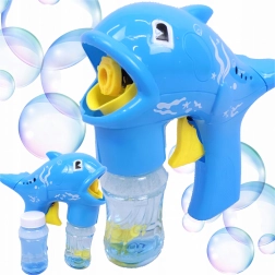Pistolet à bulles dauphin avec réservoir et 2 recharges