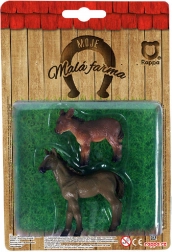 Animaux de la ferme 2 en 1 – cheval et âne