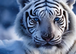 puzzle dino tigre blanc 1000 pièces