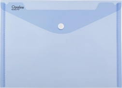 Pochette à bouton-pression A4 OPALINE, bleu (lot de 5)