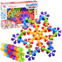 Jeu de construction créatif mini gaufres flocons de neige – 72 pièces