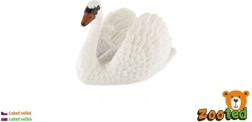 Figurine en plastique cygne grand 7 cm