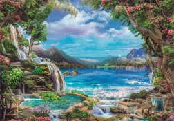 Puzzle 2000 pièces Paradis sur Terre CLEMENTONI