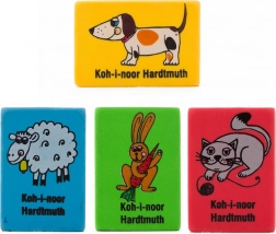 Gomme plastique KOH‑I‑NOOR Animaux, 1 pc (assortie)