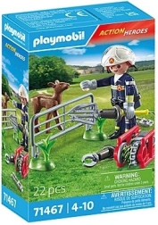 Set de figurines Action Heroes Sauvetage d’animaux par les pompiers
