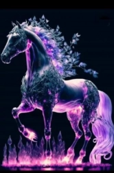 Peinture diamant Cheval esprit 30x40 cm