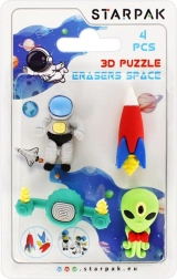 Gommes espace – puzzle 3D créatif pour enfants