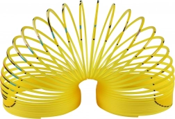 Ressort magique avec smiley – spirale antistress jaune