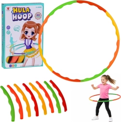 Hula-hoop pliable pour enfants et adultes avec picots de massage, pliable 84 cm