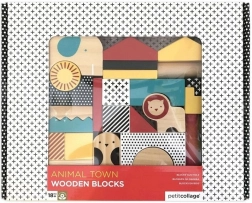Petit Collage blocs en bois animaux (26 pcs)