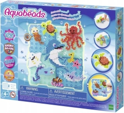 Aquabeads océanarium – kit créatif de perles pour scènes sous-marines